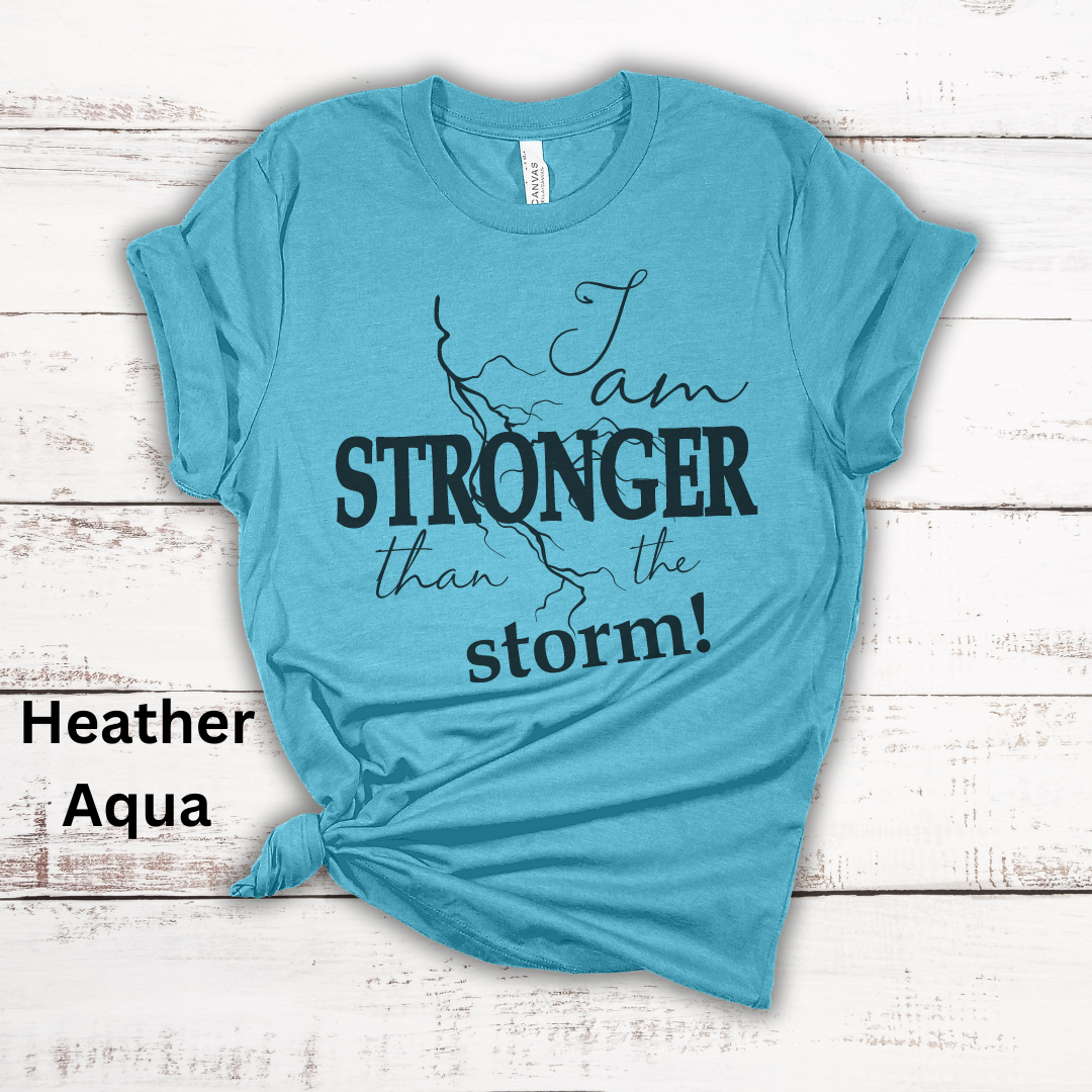 Stronger Than The Storm Jersey Short Sleeve Tee