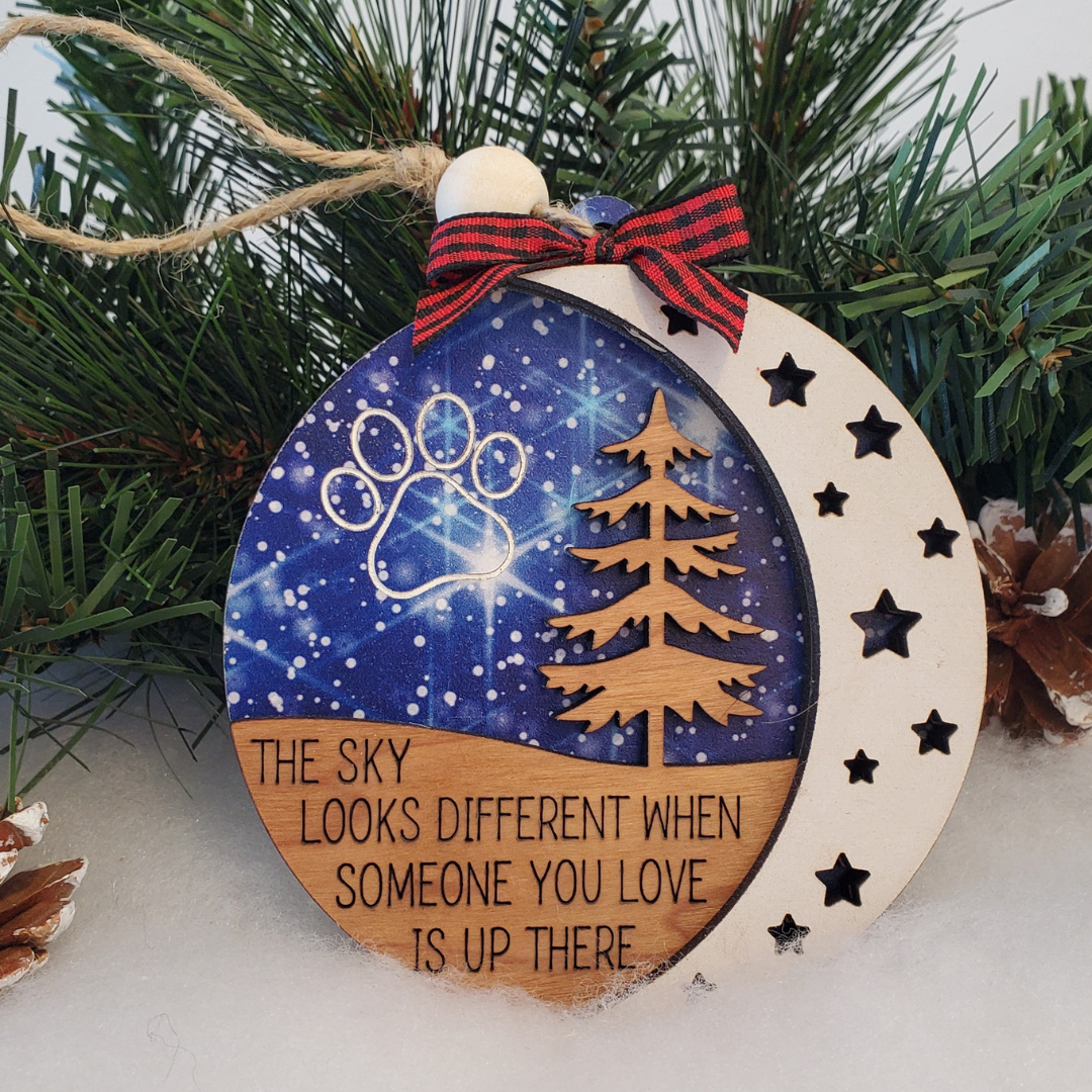 The Sky Looks Different Memorial Ornament