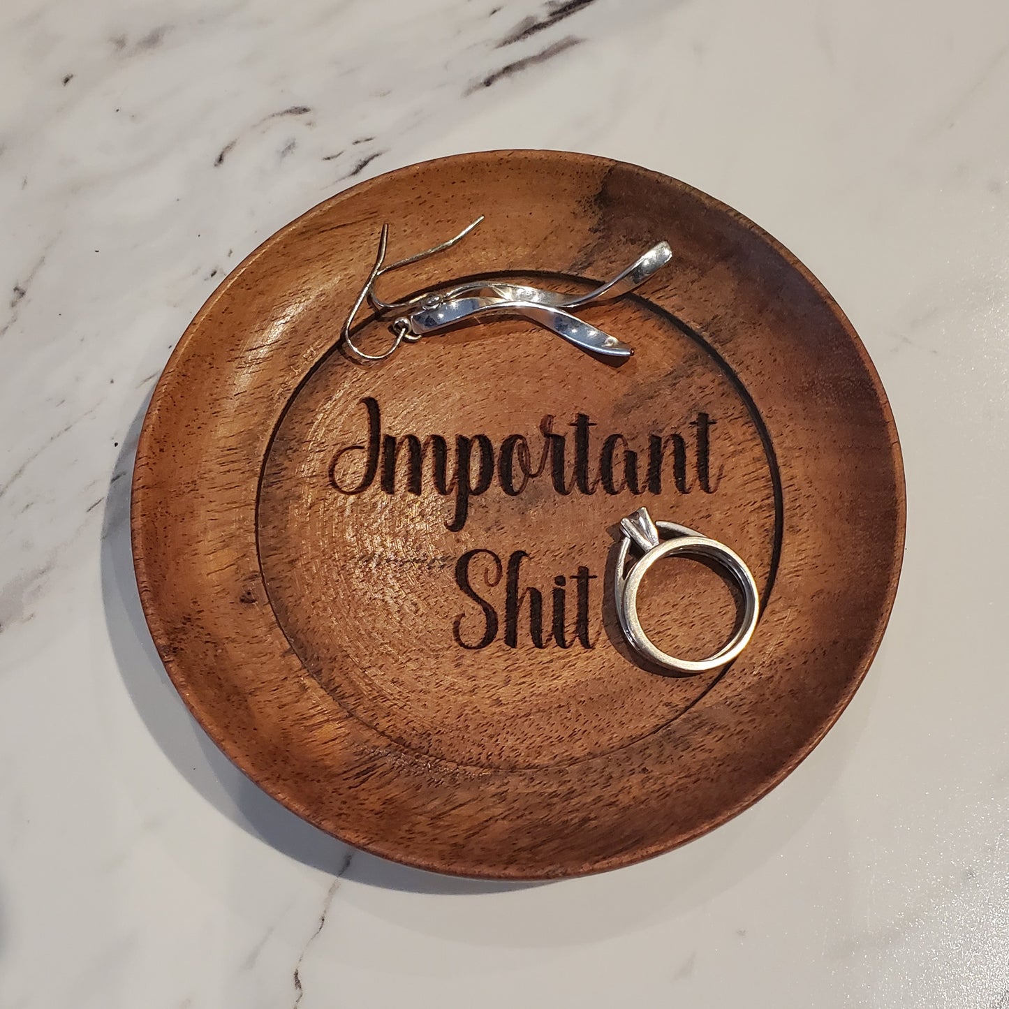 Engraved Ring Dish
