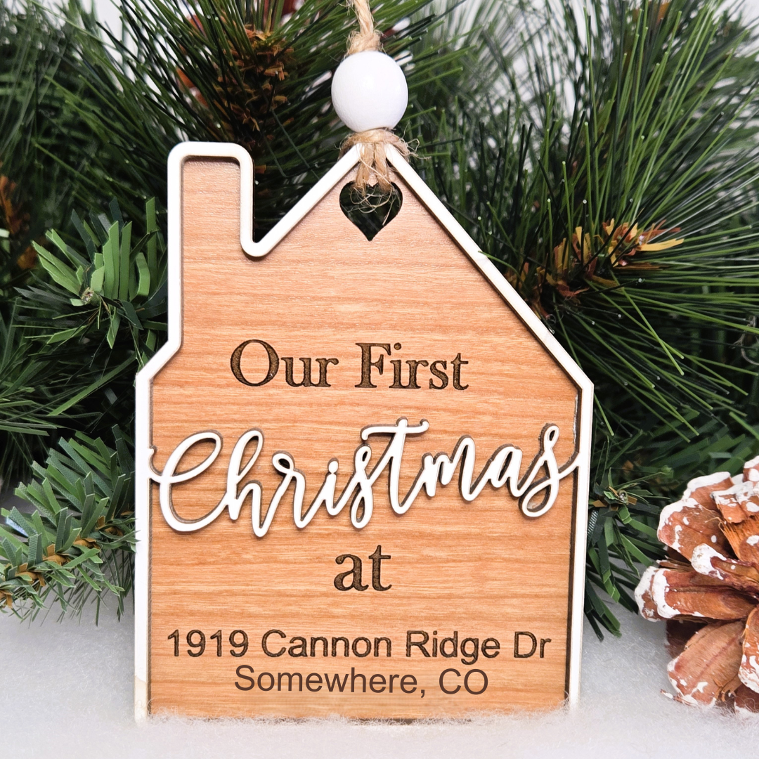 Personalized Our First Home/First Christmas At Ornament