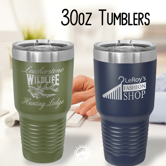 30oz Polar Camel Tumbler w Straw/Sip Lid