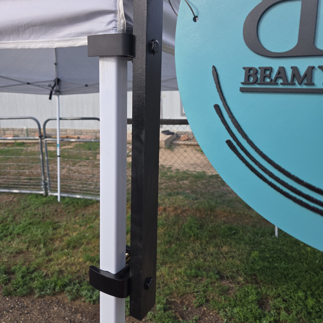Custom Trade Show & Market Tent Sign – Hanging Business Logo Sign