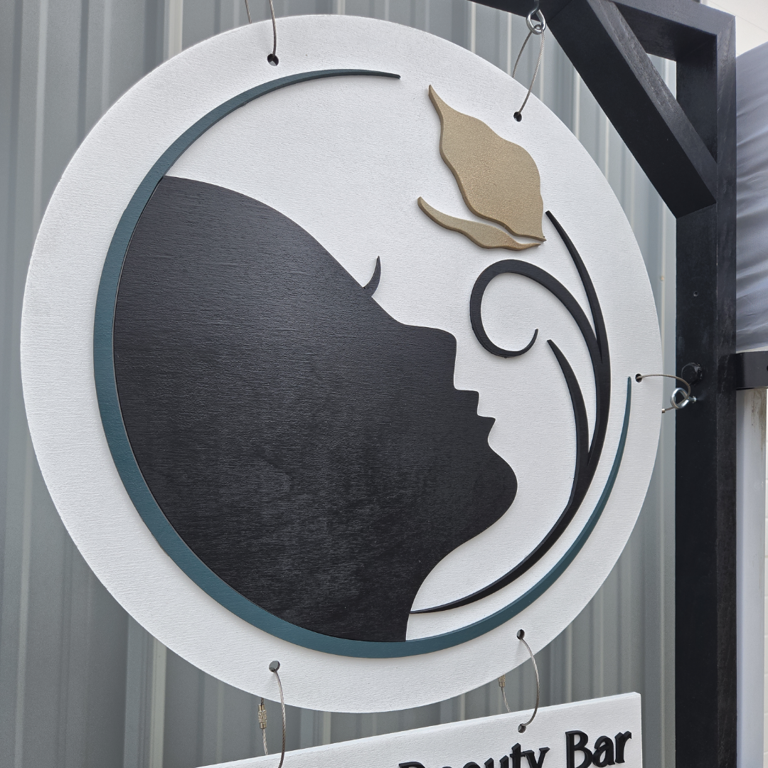 Custom Trade Show & Market Tent Sign – Hanging Business Logo Sign