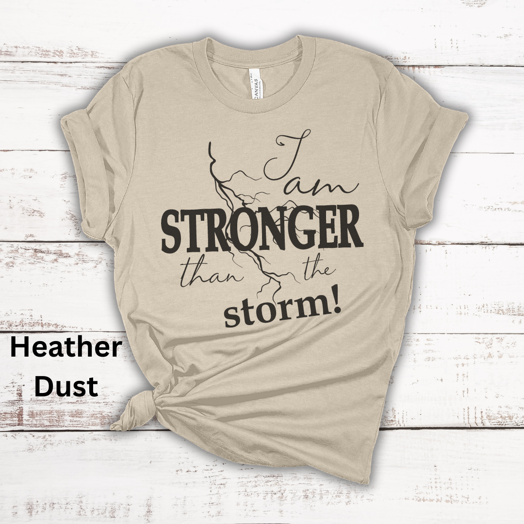 Stronger Than The Storm Jersey Short Sleeve Tee