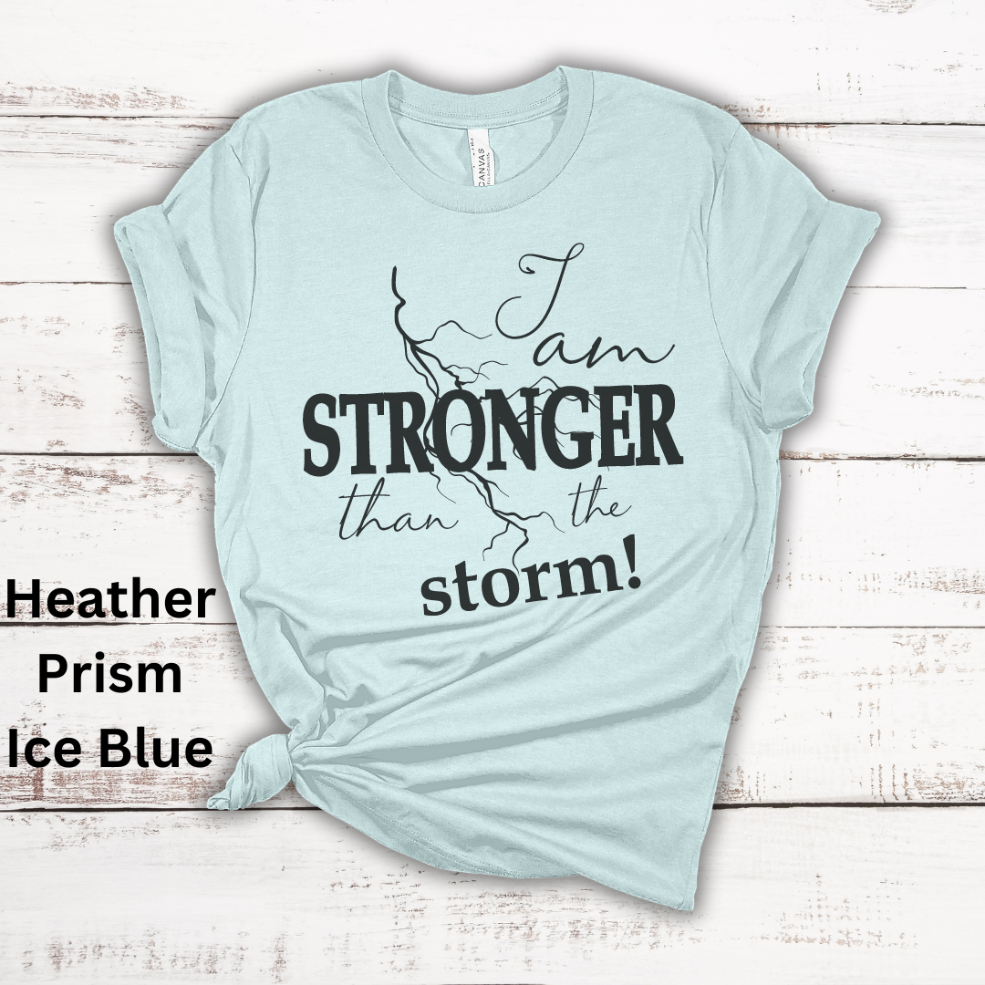 Stronger Than The Storm Jersey Short Sleeve Tee