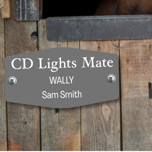 Custom Engraved Stall Sign | Horse & Livestock Name Plate