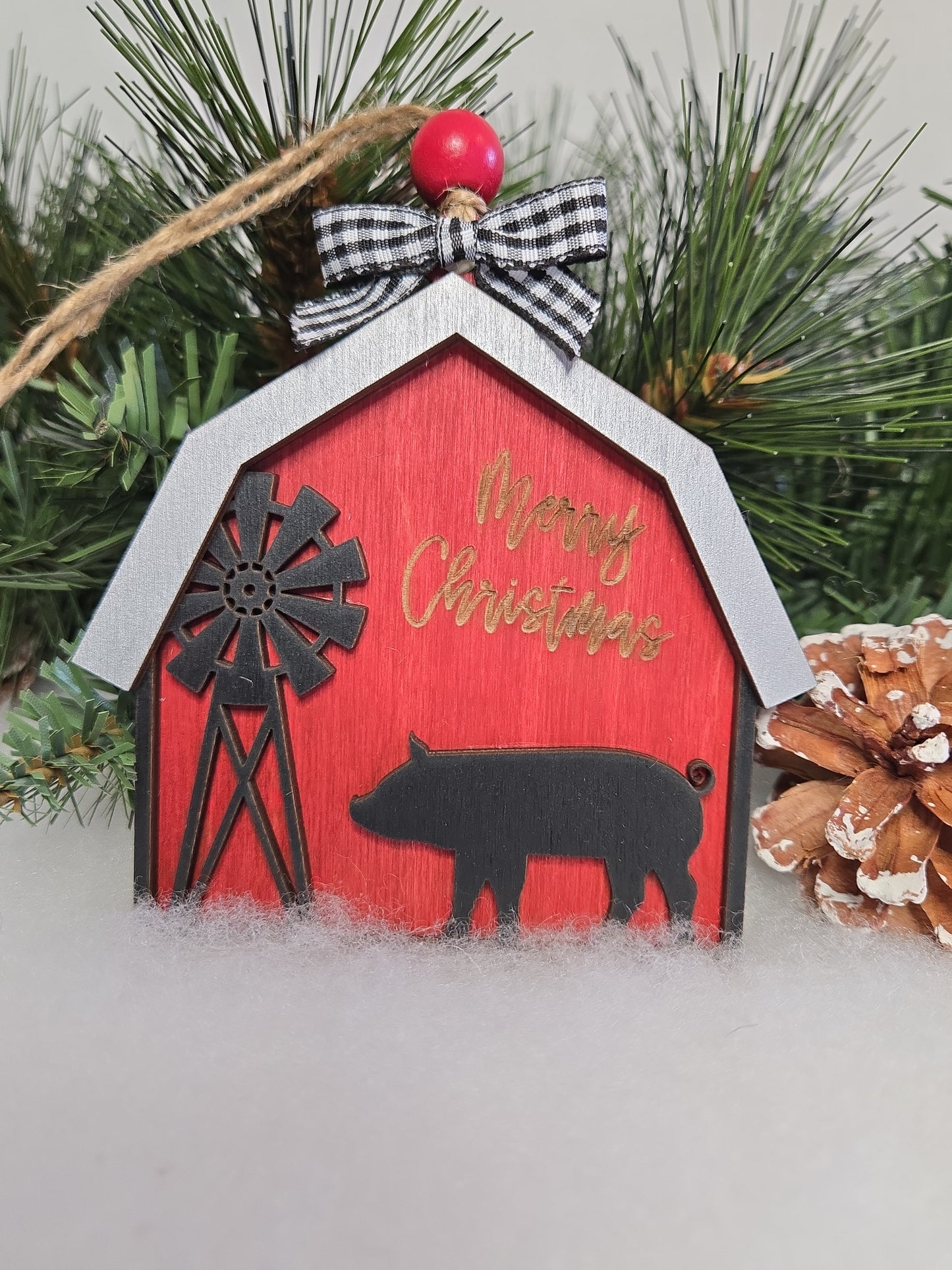 Little Red Barn Ornaments