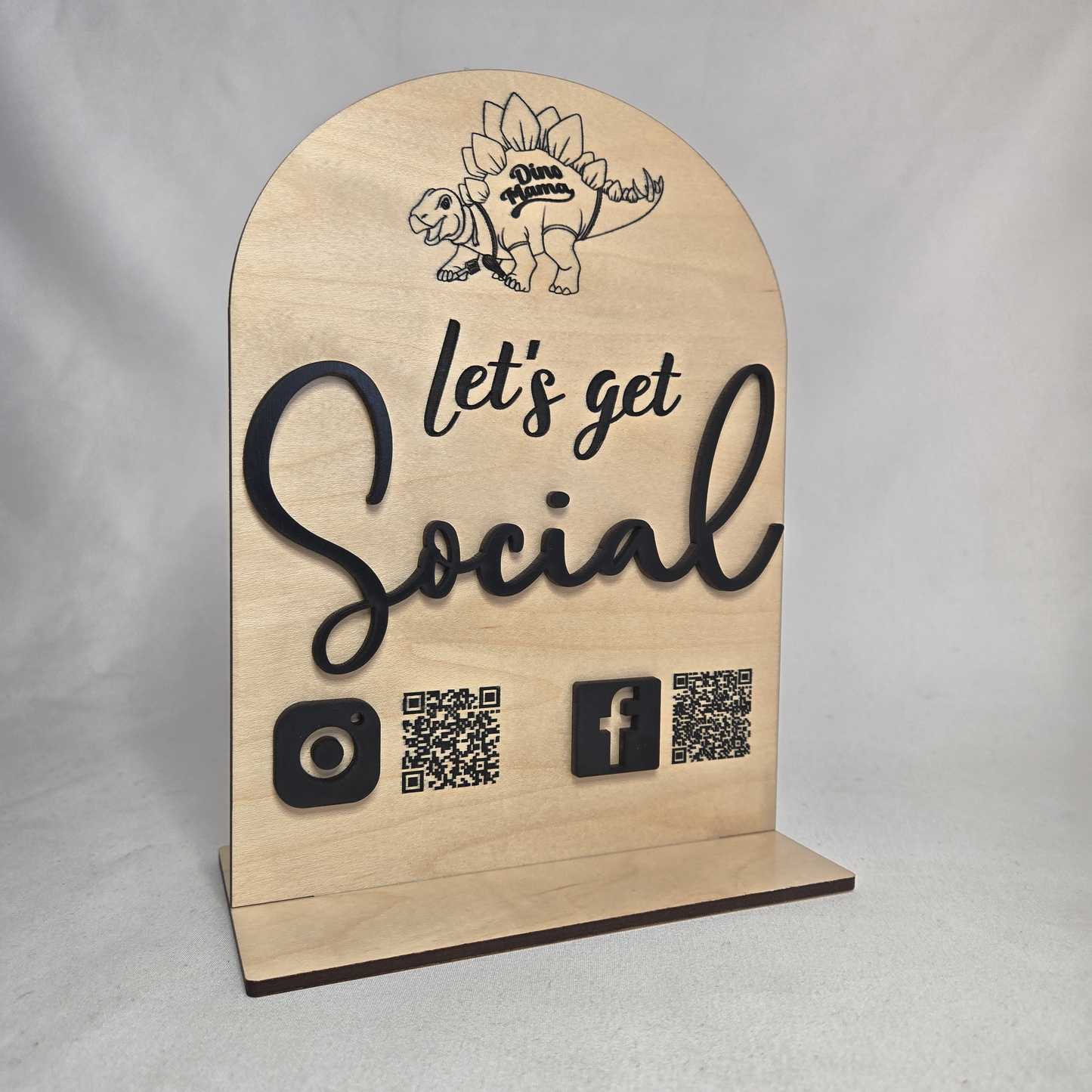 Let's Get Social - Social Media Sign For Businesses and Events