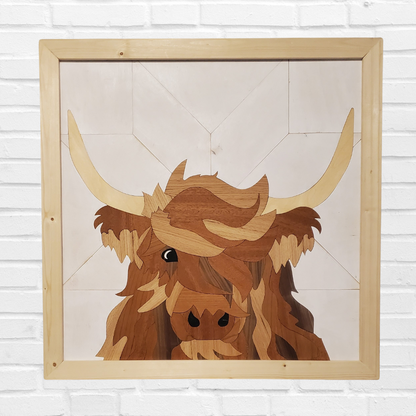 Francis The Highland Cow 24 Inch Wall Hanging