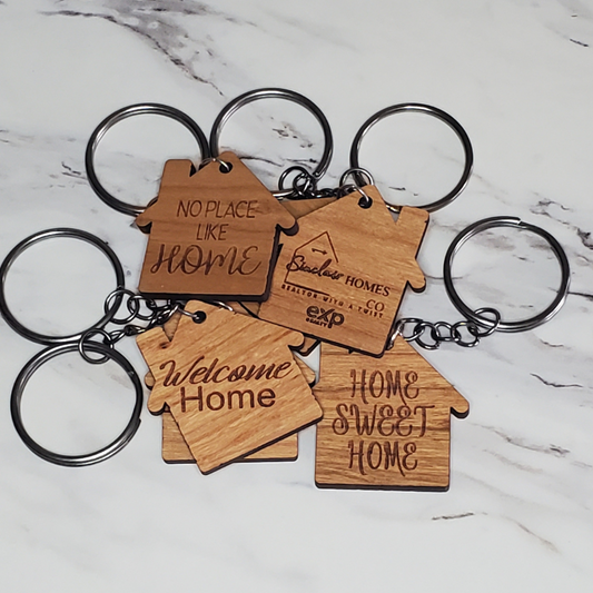 Realtor/Lender House Keychains