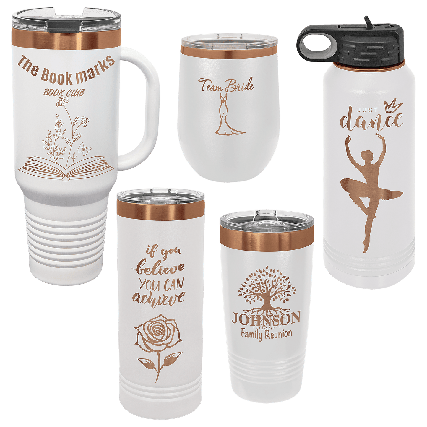 Rose Gold Ion Plated Drinkware