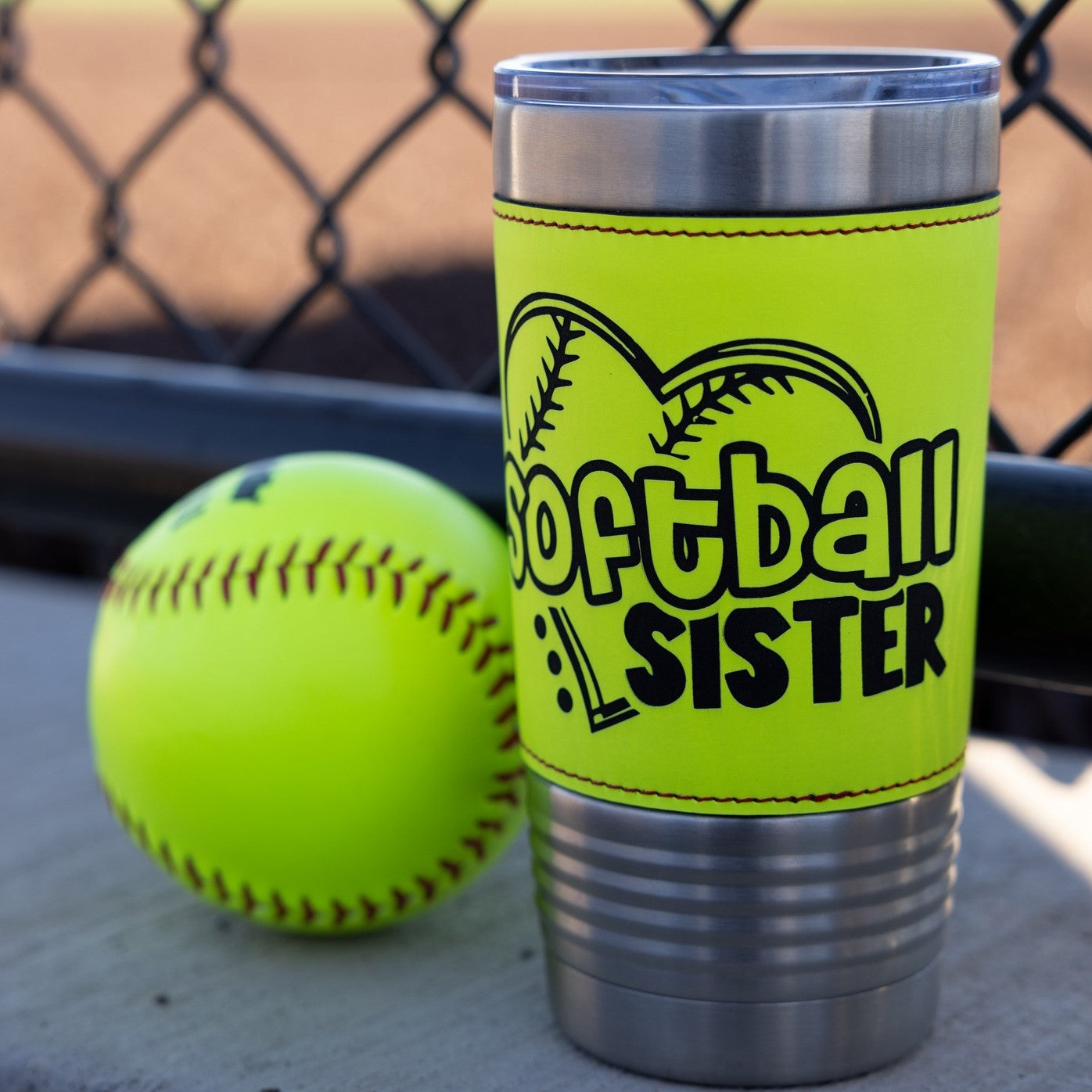 20oz Leatherette Sports Tumblers