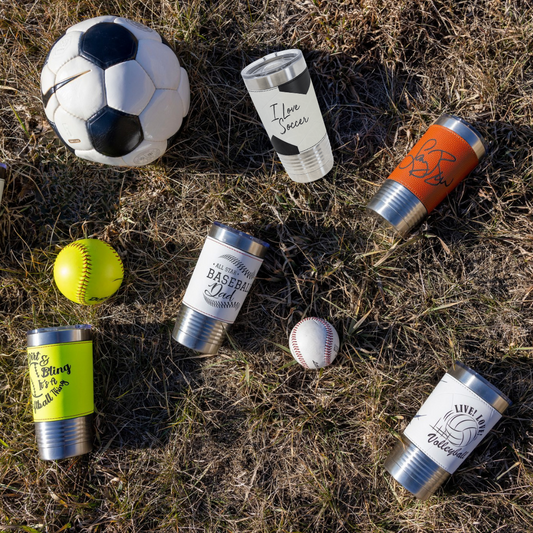20oz Leatherette Sports Tumblers