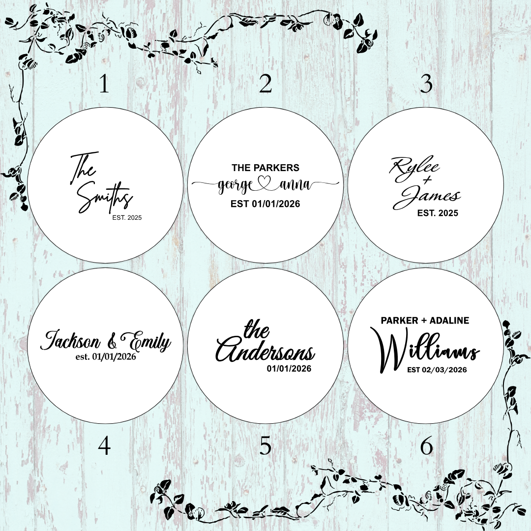 Round Wood Guest Book Alternative – Custom Sign for Weddings or Anniversaries