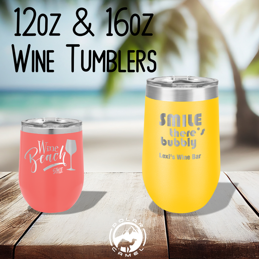 Custom Stemless Wine Tumblers