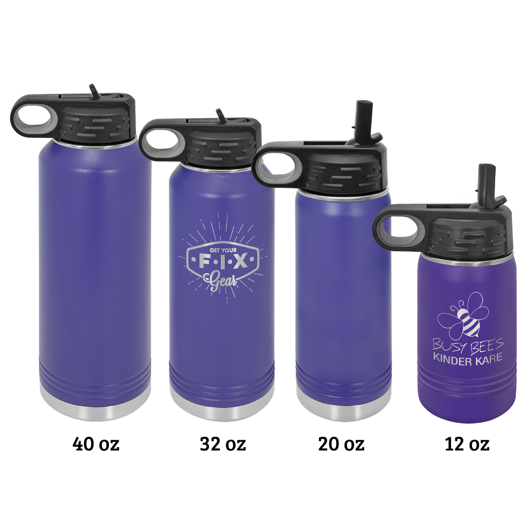 Stainless Powder Coated Water Bottles