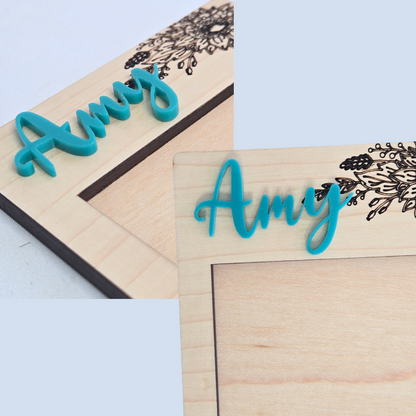 Customizable Wood Sticky Note Holders