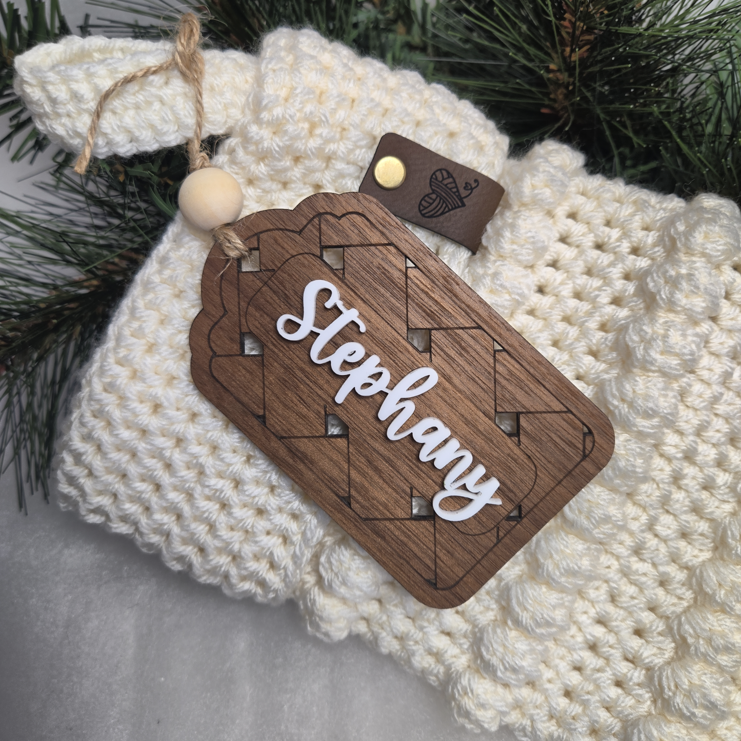 Custom Wood Name Tags – Elegant Stocking & Gift Accents