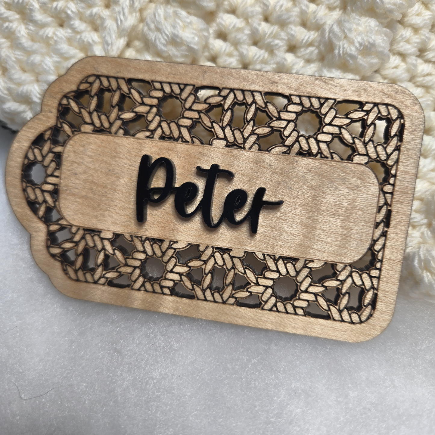 Custom Wood Name Tags – Elegant Stocking & Gift Accents