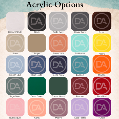 NFC Smart Keychain | Tap-to-Share | Semi-Custom Colors | 2×2 Inch Acrylic