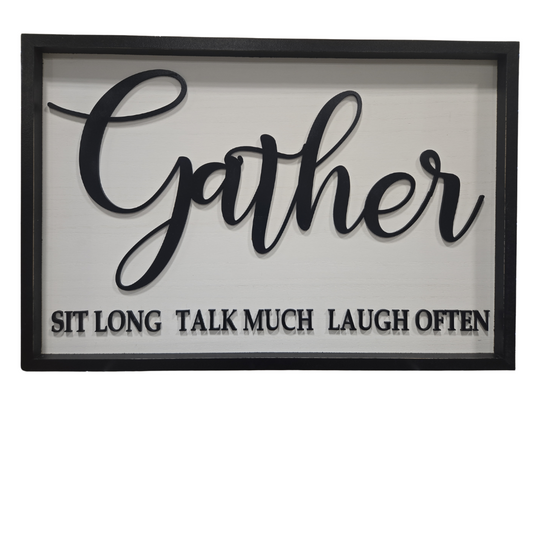 Gather Wall Sign 16x23