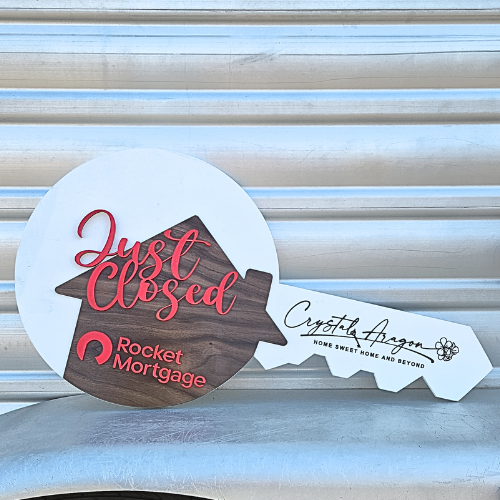 Custom Realtor Photo Prop Key – Personalized Real Estate Signs