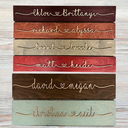 Personalized Plank Name Sign