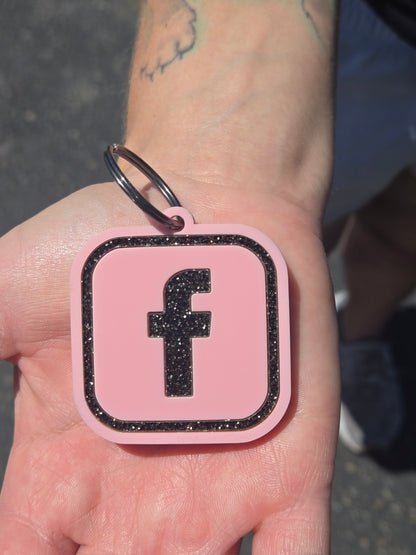 NFC Smart Keychain | Tap-to-Share | Semi-Custom Colors | 2×2 Inch Acrylic