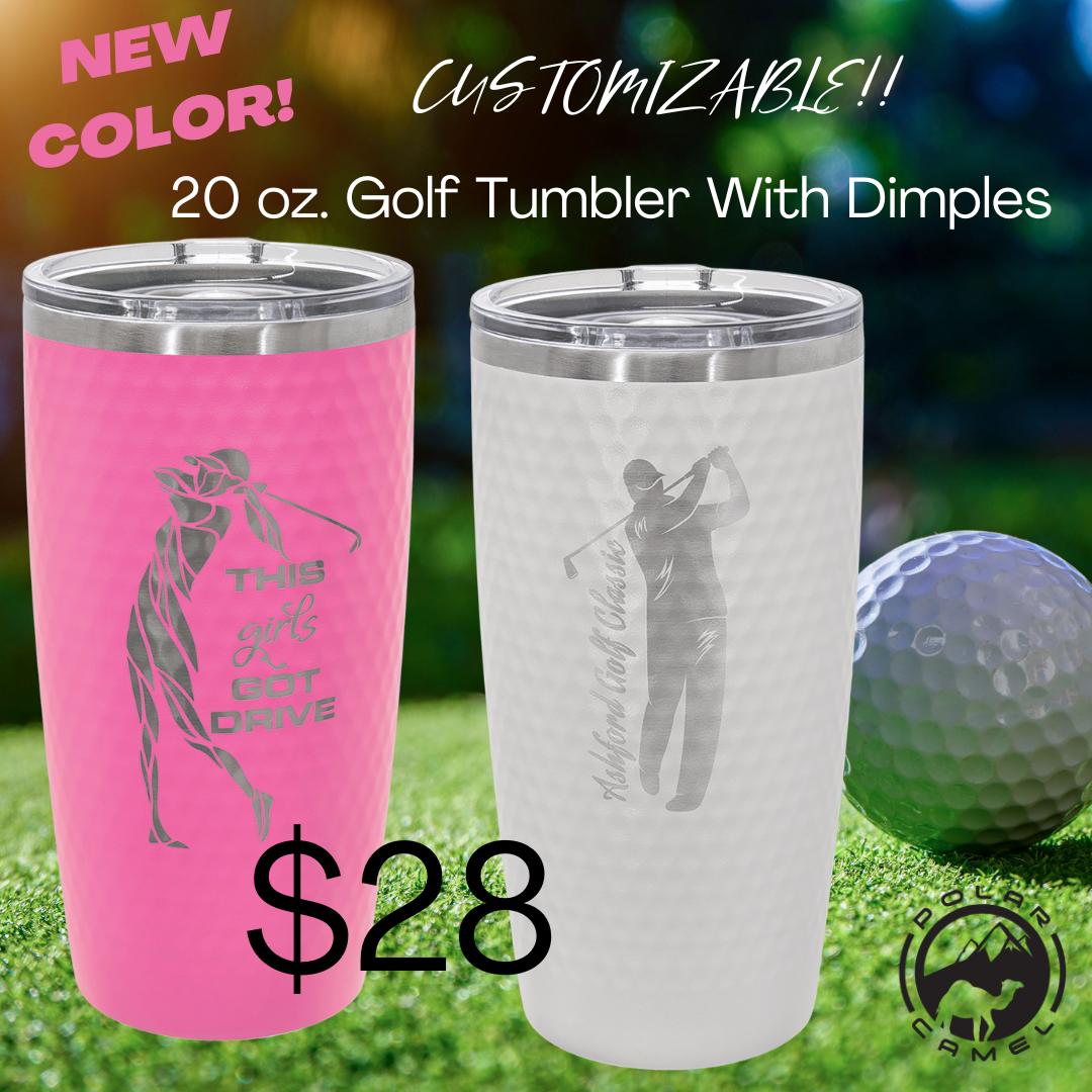 Custom Golf Dimple Tumbler