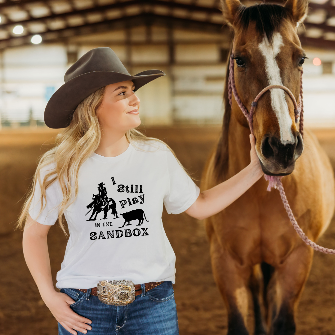 Play In The Sandbox Cutting Horse Short Sleeve Tee