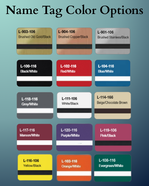 Custom Engraved Acrylic Name Tags | Employee Badges