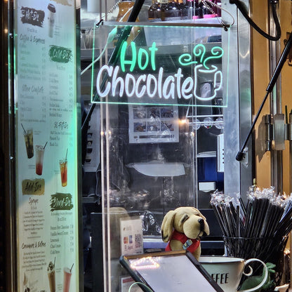Custom Dual-Color LED Sign | 8.5x12 Custom Acrylic Wall Art