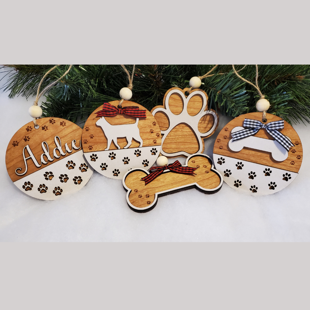 Custom Wood Pet Ornaments