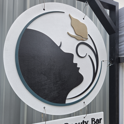 Custom Trade Show & Market Tent Sign – Hanging Business Logo Sign