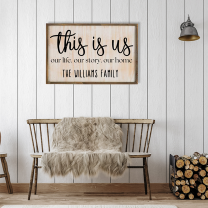 This Is Us Personalized Wall Art