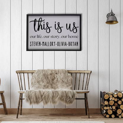 This Is Us Personalized Wall Art