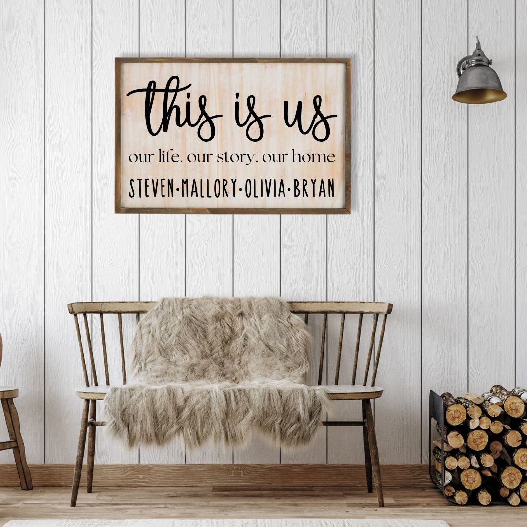 This Is Us Personalized Wall Art