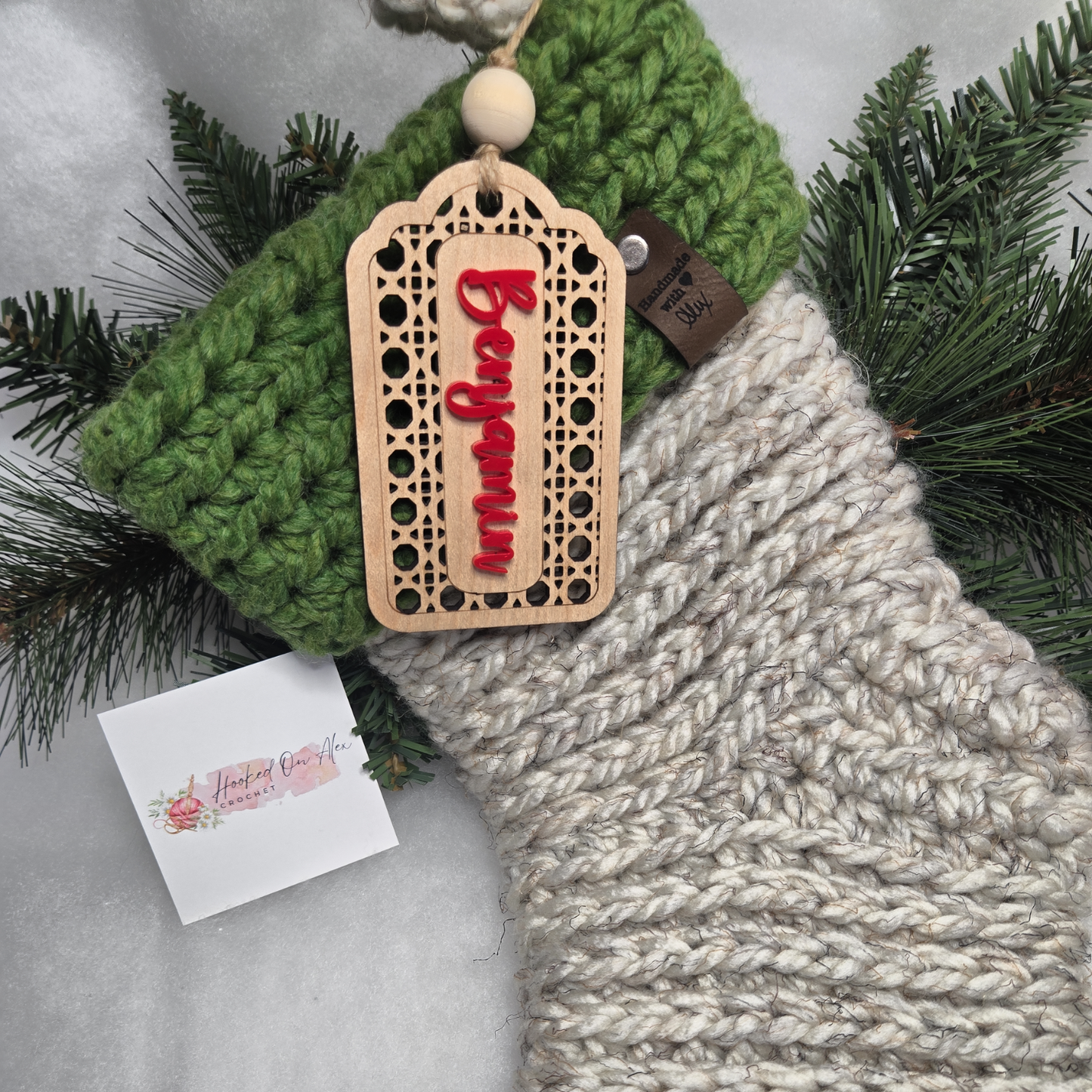 Custom Wood Name Tags – Elegant Stocking & Gift Accents