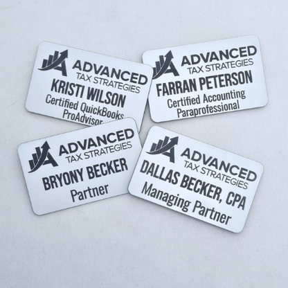 Custom Engraved Acrylic Name Tags | Employee Badges
