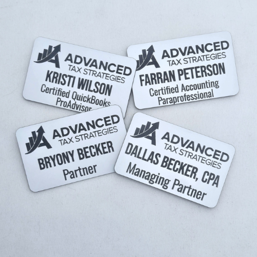 Custom Engraved Acrylic Name Tags | Employee Badges