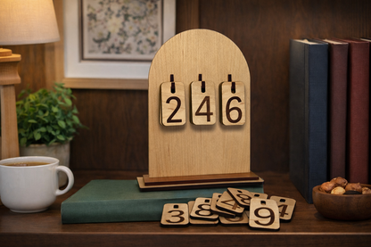 Personalized Wood Book Tracker | Books Read This Year Counter (Up to 999 Books)