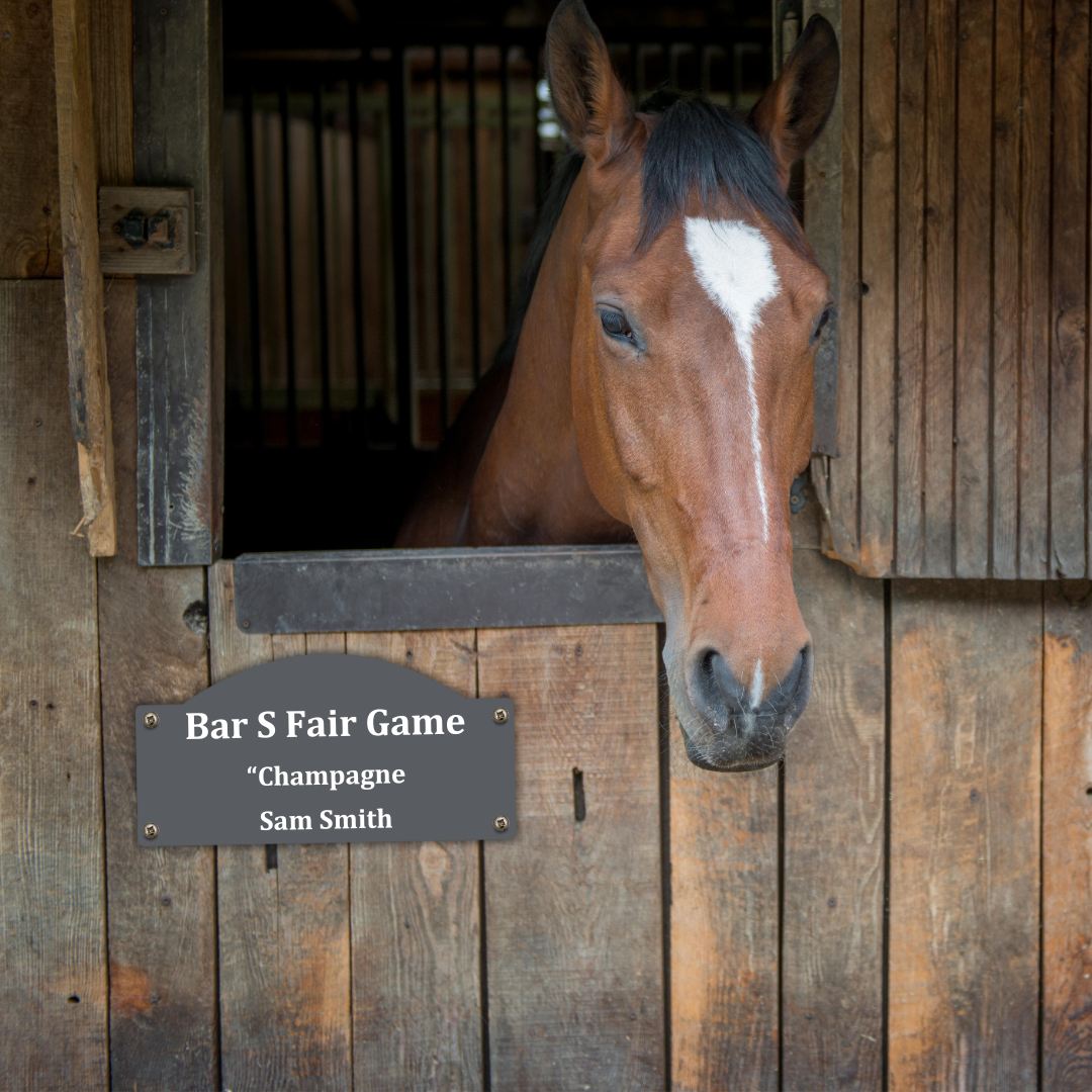 Fancy Stall Sign