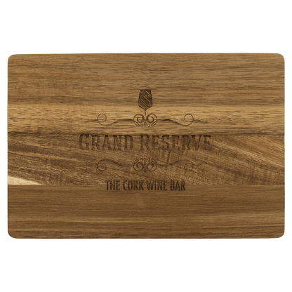 Custom Engraved Acacia Wood Cutting Board | Personalized Kitchen Gift | Laser Engraved Cutting Board