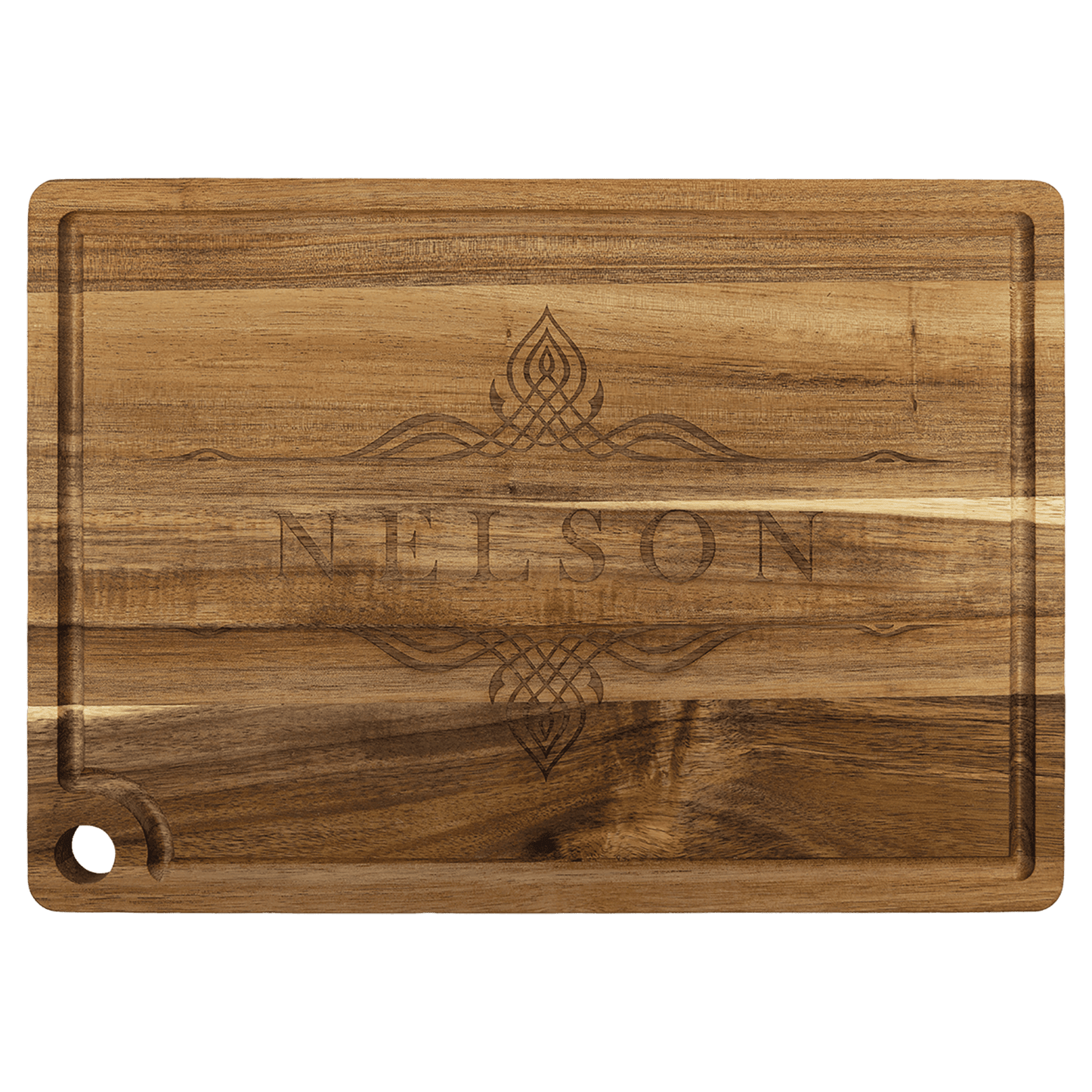 Custom Engraved Acacia Wood Cutting Board | Personalized Kitchen Gift | Laser Engraved Cutting Board
