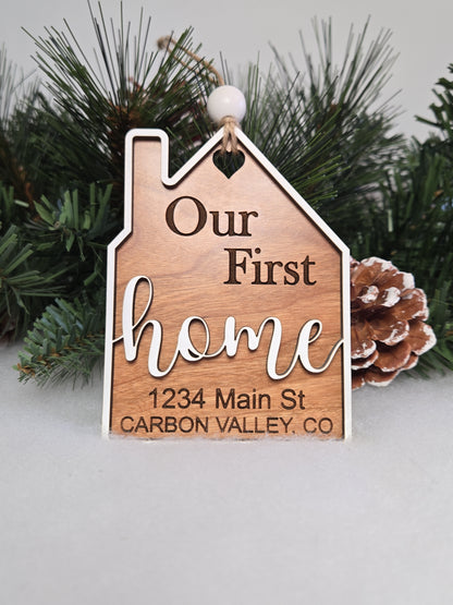 Our First Home/First Christmas At Ornament