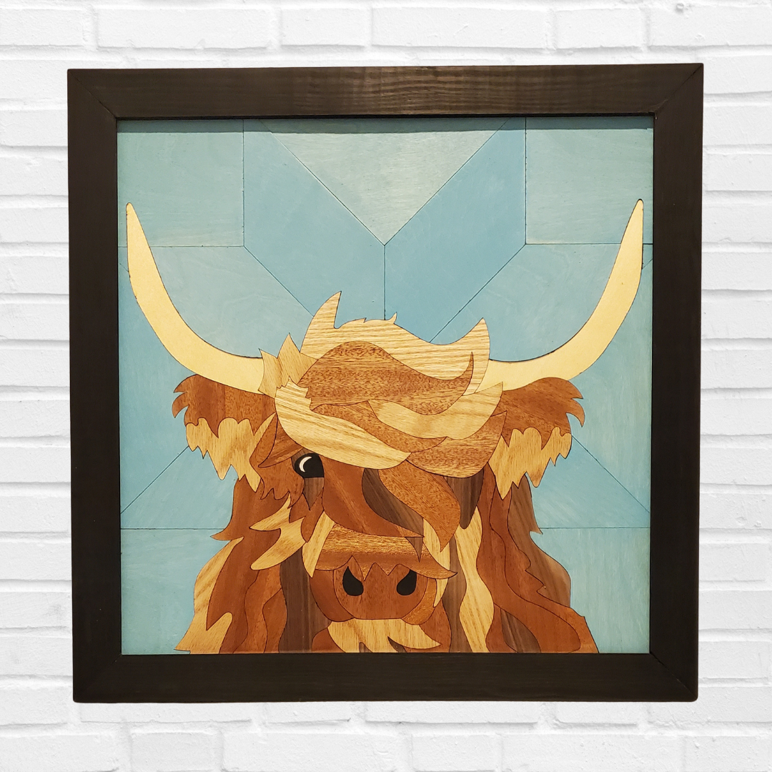 Francis The Highland Cow 24 Inch Wall Hanging