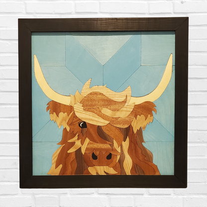 Francis The Highland Cow 24 Inch Wall Hanging