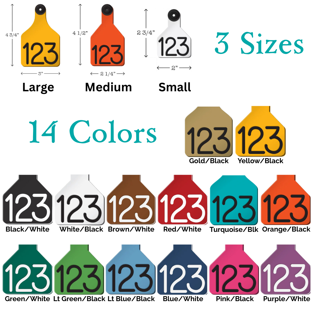 Custom Engraved Ritchey Tags | Livestock Ear Tags, Horse Gear Tags & Personalized Keychains