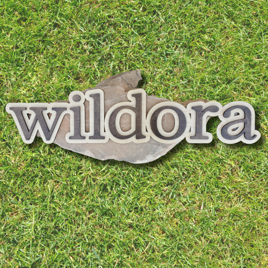 Silhouette Single Name Layered Wood Sign