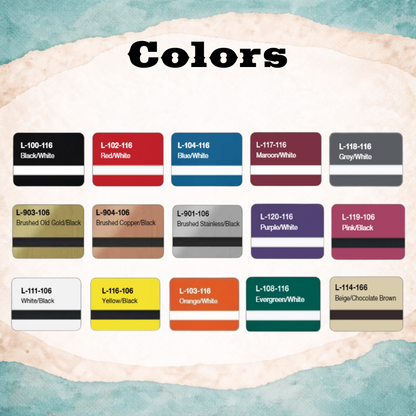 Custom Horse Blanket & Tack ID Tag | Engraved Plastic Name Tag